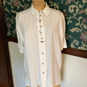 German Linen Blouse M